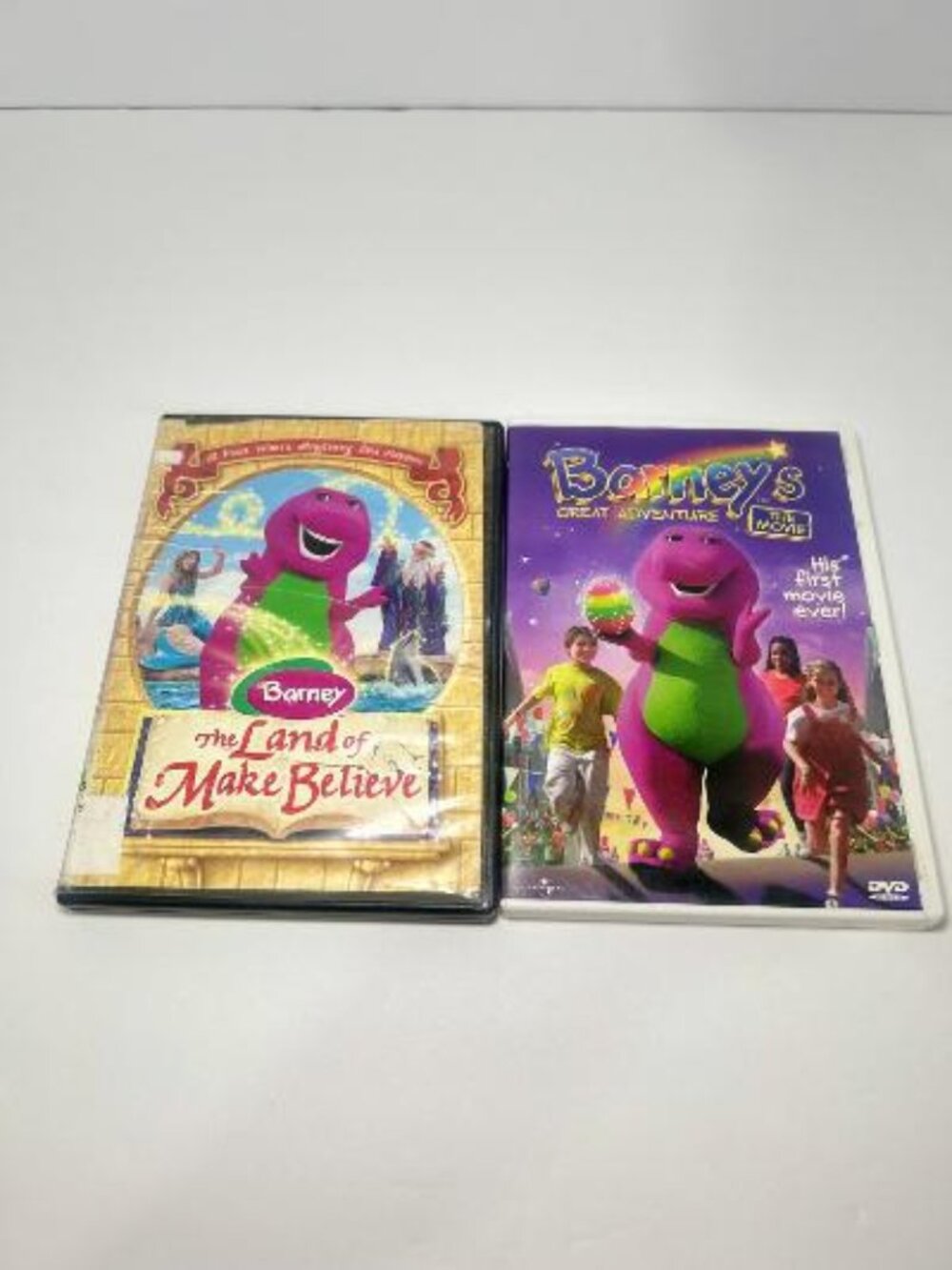Barney Great Adventure The Movie & The Land Of Make Believe Lot of 2 DVDS